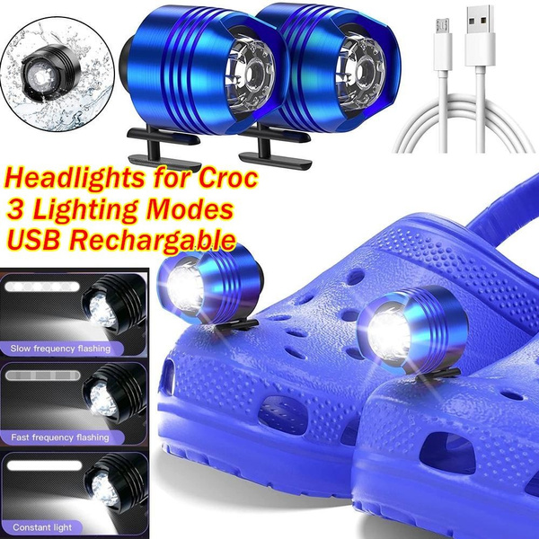 2023Hot in Tik Tok,Headlights for Crocs, Waterproof Rechargeable Clog ...