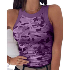 Summer, Vest, Fashion, camouflage tank tops