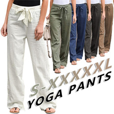 Women Pants, Cotton, Plus Size, Yoga