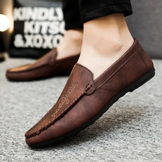 casual shoes, Outdoor, leather shoes, moccasin