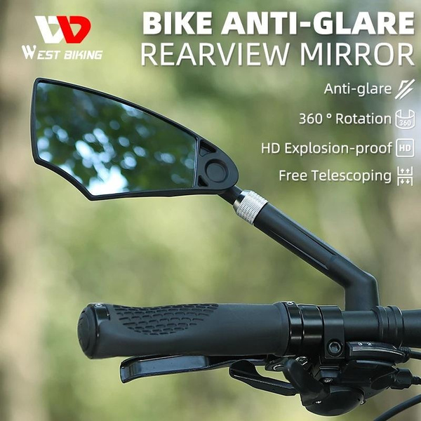 Bicycle Rearview Mirror Bicycle Anti-glare Rearview Mirror Retractable ...