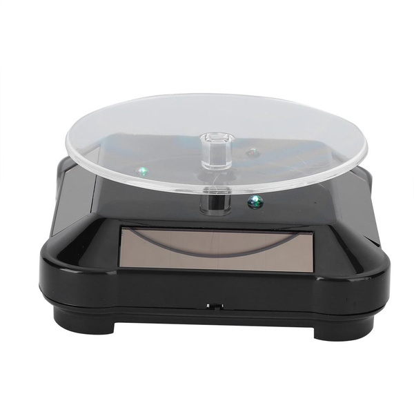 Solar Powered Rotating Display Stand – Motorized Turntable For Jewelry, Phones & Small Items-942184