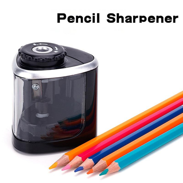 Pencil Sharpener Electric Pencil Sharpeners, Portable Pencil Sharpener Kids, Blade to Fast Sharpen, Suitable for No.2/Colored Pencils(6-8mm)/School