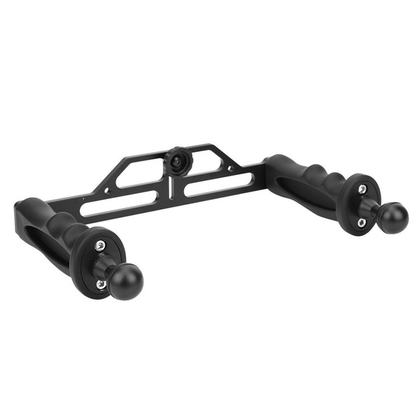 Dual Arm Diving Bracket Flashlight Tray Stabilizer Mount Aluminium