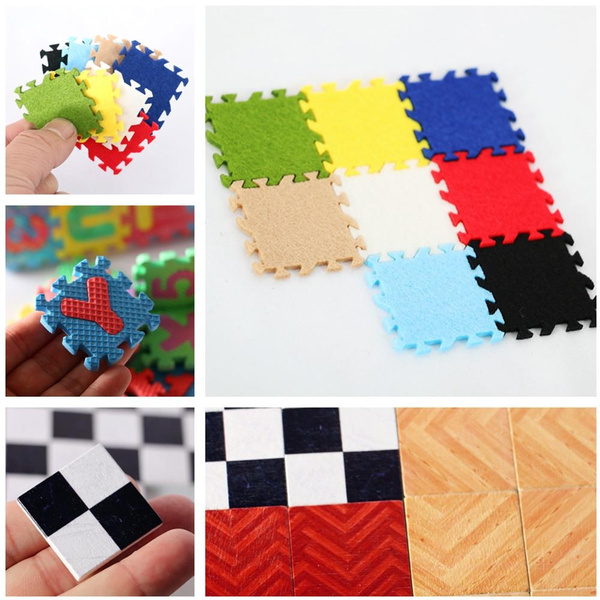 Dollhouse Mini Floor Mats/Tiles Wood/Cloth Floor Carpet 112 Doll House Bathroom/Bedroom