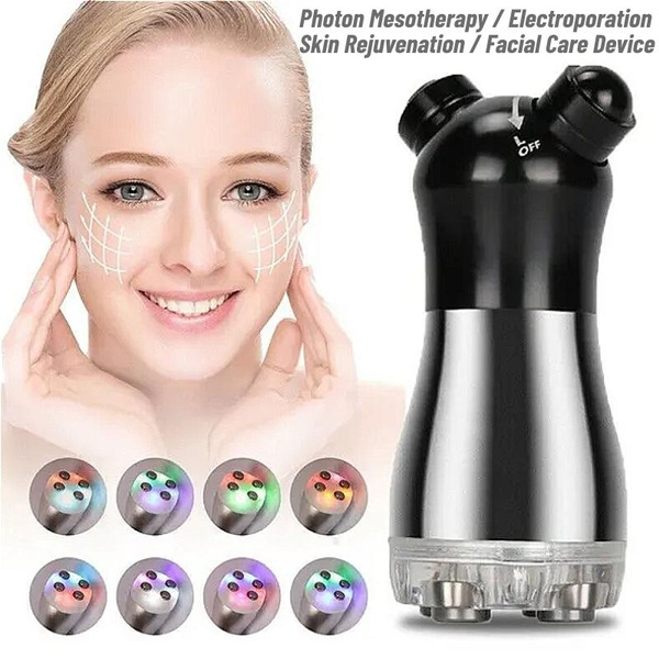 Portable LED Photon Facial Radio Frequency Massager, Skin Rejuvenation ...