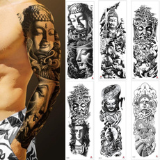 tattoo, buddhastatue, art, Sleeve