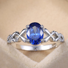 Fashion, wedding ring, 925 silver rings, Romantic