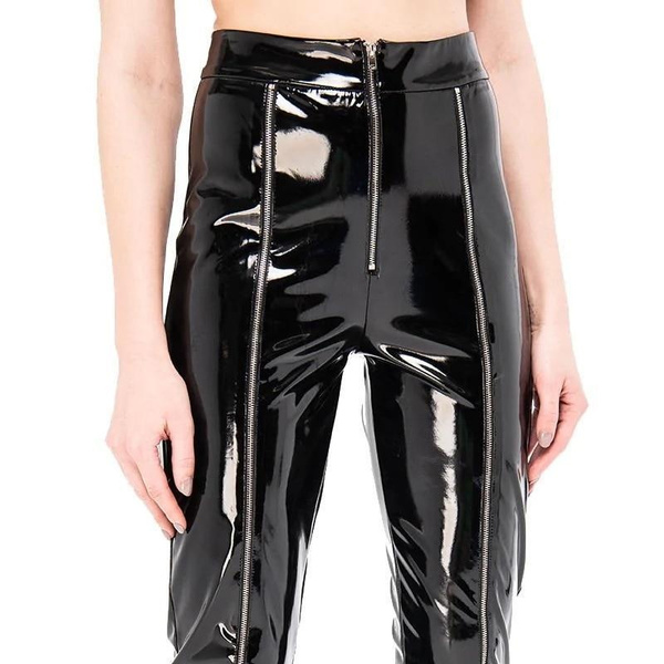 Gothic Gloosy Sexy Clear Plastic PVC Patchwork Black See Through Pants  Transparent Loose Trousers Baggy Pants Casual Club Party - AliExpress