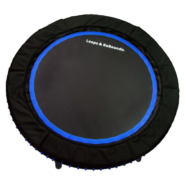 Upper Bounce Mini Round Double-Fold Compact Rebounder Trampoline