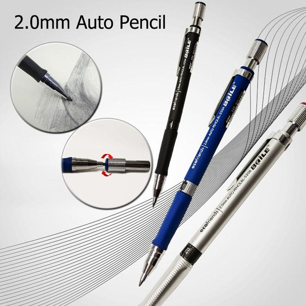 3/6pcs-set Auto Mechanical Pencil 2.0mm 2B Drawing Writing Activity ...