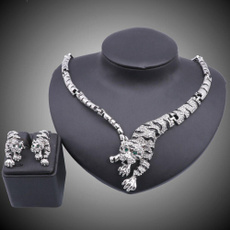 Silver Jewelry, Crystal Jewelry, gold, Leopard