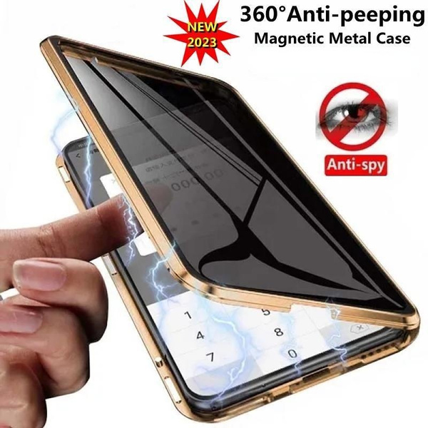 Anti-peep Privacy 360 Magnetic Adsorption Double Tempered Glass