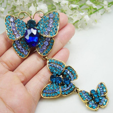 butterfly, Blues, Jewelry, Pins