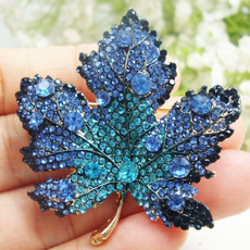 Blues, leaf, Jewelry, Pins