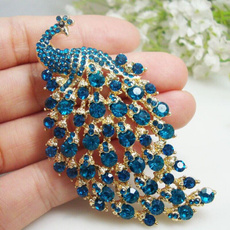 Blues, peacock, Jewelry, Pins