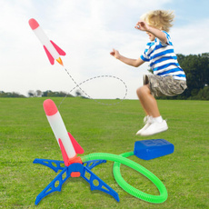 Toy, footstepping, rocket, launch