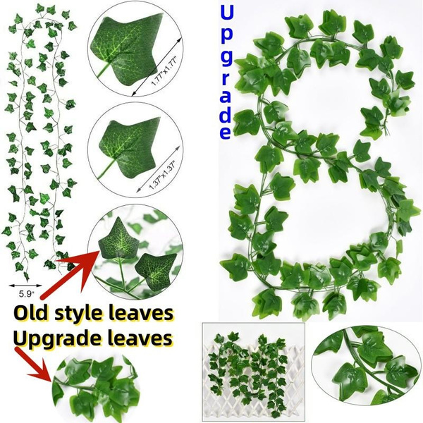 Upgrade New Style 7.2 Feet Fake Ivy Leaves Artificial Ivy Garland