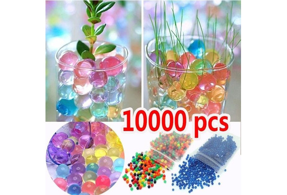 Water Plant Flower Jelly Weeding Mud Grow Home Decor Ocean Baby Balls  Crystal Beads Water Pearls Hydrogel Gel Beads Balls Growing Balls Bio Gel  Ball Vase Crystal Decoration 500pcs Soil Mud Water