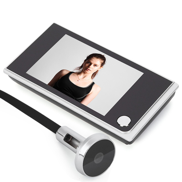 Digital Door Viewer & Doorbell,3.5inch LCD Color Screen Door Bell 120