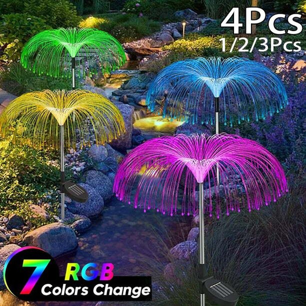 1 2 3 4PCS Solar Jellyfish Light Firework Light Outdoor Waterproof 1 2 3 4pcs solar jellyfish light firework light outdoor waterproof