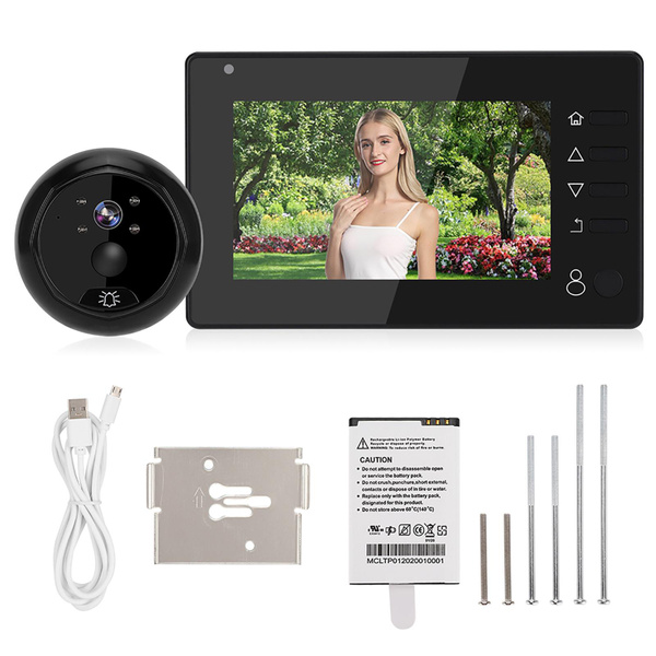 door bell camera 4.3in Smart Video Doorbell PIR Motion Detection Door