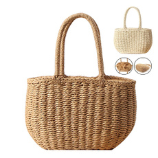wovenbag, handknitting, strawbag, Casual bag