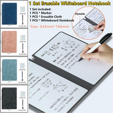 leather, erasablewhiteboardnotebook, draftbook, wordpad