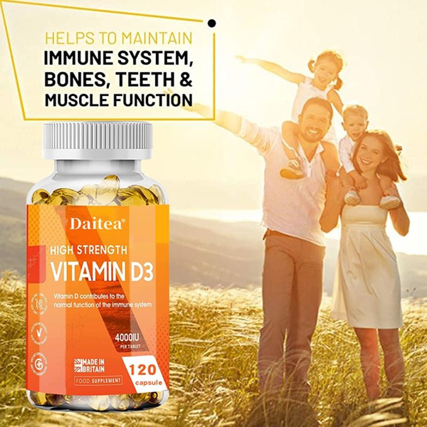 Daitea vitamin d tablets vegetarian vitamin d3 4000 iu 400 vit d3