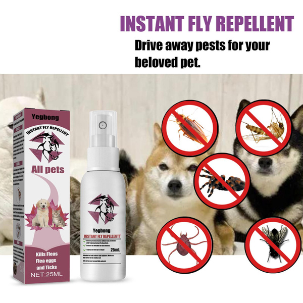 Pet repellent spray for external use, flea repellent, cat and dog