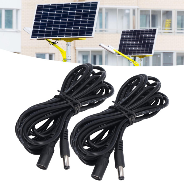 Extension Cord For Solar Light,Solar Extension Cable,2Pcs LED Solar