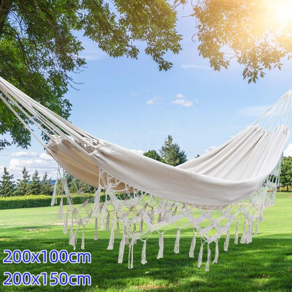 Large Single/Double 2 Person Hammock Boho Style Brazilian Macrame