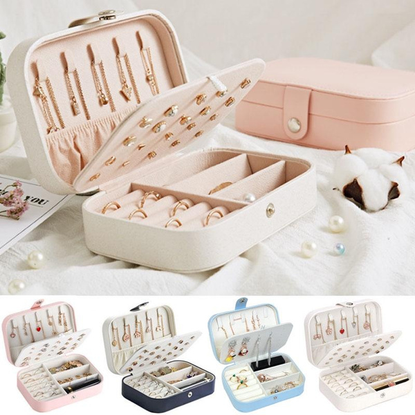 Portable Jewelry Box Jewelry Organizer Display Travel Jewelry Case