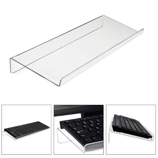 Home Office Computer Keyboard Stand Tilted Ergonomic Acrylic Keyboard ...