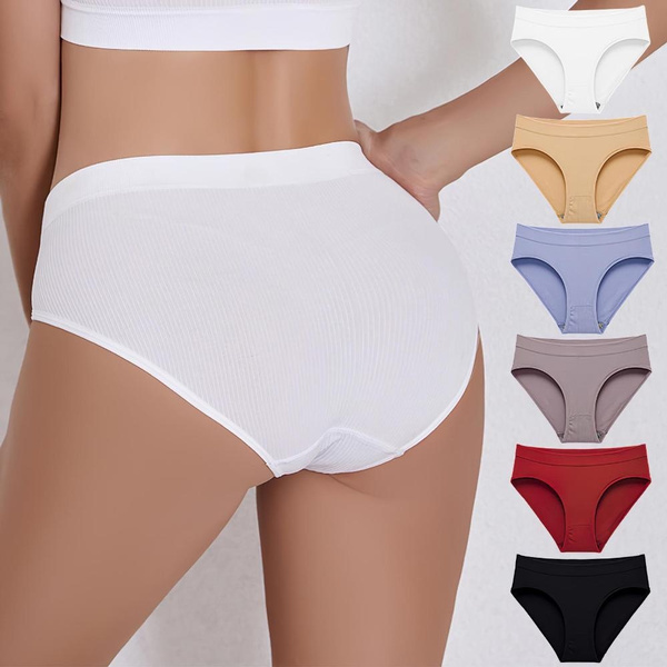 Underwear For Women Cotton No Muffin Top Full Coverage Briefs Soft