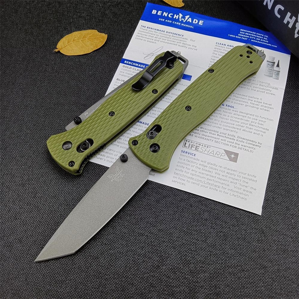 Benchmade Bailout 537, EDC Tactical Folding Knife, Tanto Blade