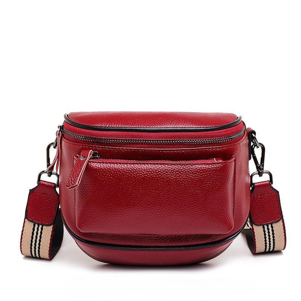 Until You Genuine Leather Crossbody Bag – Soft Cow Leather, Black Women's Purse - View #3