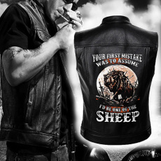 wolfleatherjacket, Sheep, Vest, Fashion