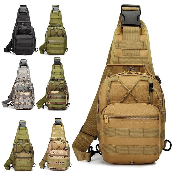 Military Tactical Shoulder Bag Men Hiking Backpack Nylon Outdoor ...