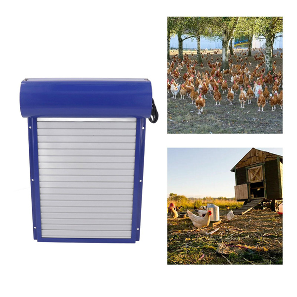 Automatic Chicken Coop Door with Time Setting Rolling Curtain Chicken