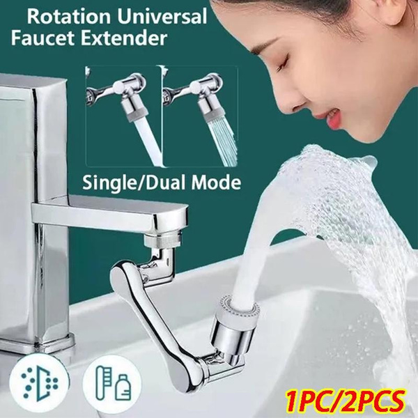 1 2Pcs 1080 ABS Plastic Swivel Robotic Arm Aerator Faucet Extender   643ced40382635e972970cc6 Large 