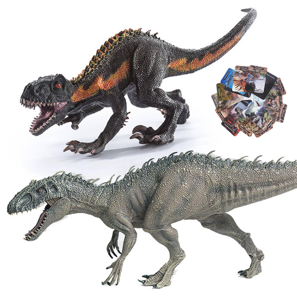 Large Dinosaur Toy Indominus Rex & Tyrannosaurus Raptor, Realistic ...