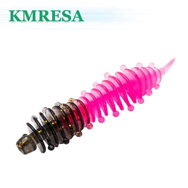 12pcs/Lot Supercontinent worm bait soft bait Tanta 50mm1.3g fishing ...