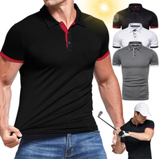 short sleeves, pullovermen, Plus Size, Golf