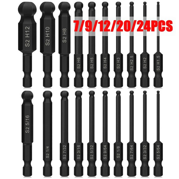 Allen wrench drill discount bit set of 12