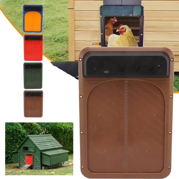 New Arrival!!!Automatic Chicken Coop Door Plastic Battery Powered Light
