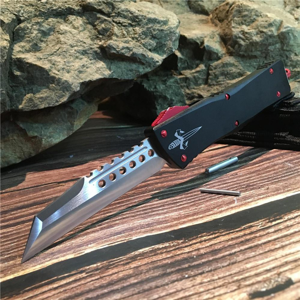 Microtech Combat Troodon Warhound Adjustable Switchblade Flick Knife D2