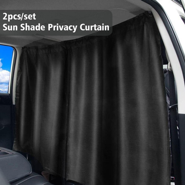 2pcs/set Sun Shade Privacy Curtain Taxi Car Isolation Curtain