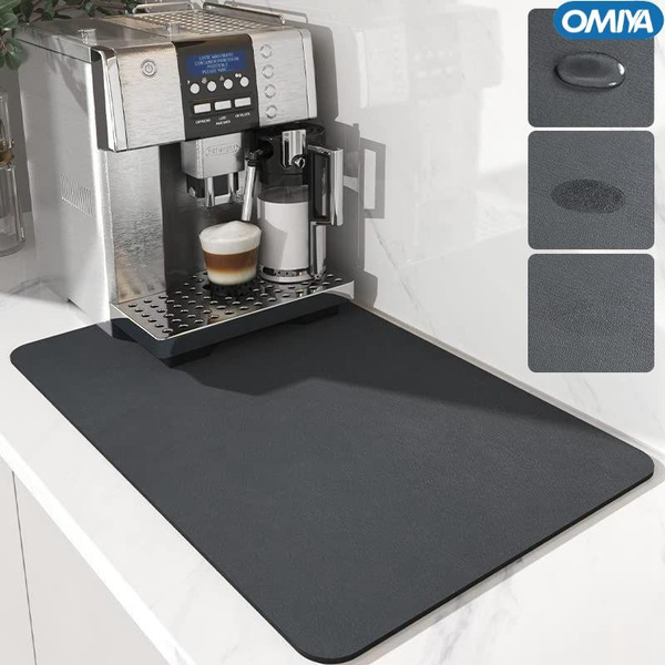 Large Water Absorbent Kitchen Draining Pad Coffee Machine Dish