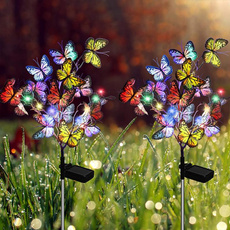 butterfly, 裝飾, 戶外用品, solargardenlight